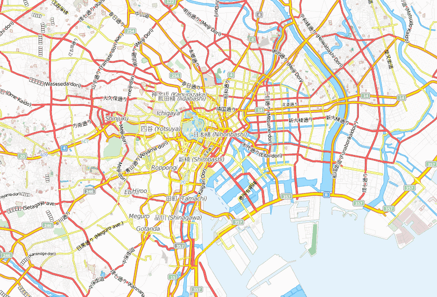 Stadtplan - Tokio: Attraktionen und Hotelbuchung